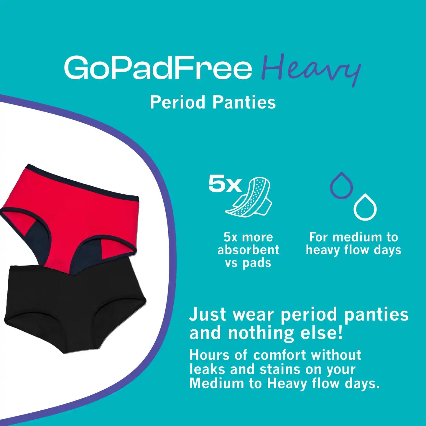 gopadfree period panty features