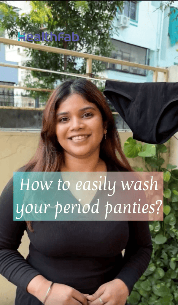 Healthfab Period Panty Washing Video