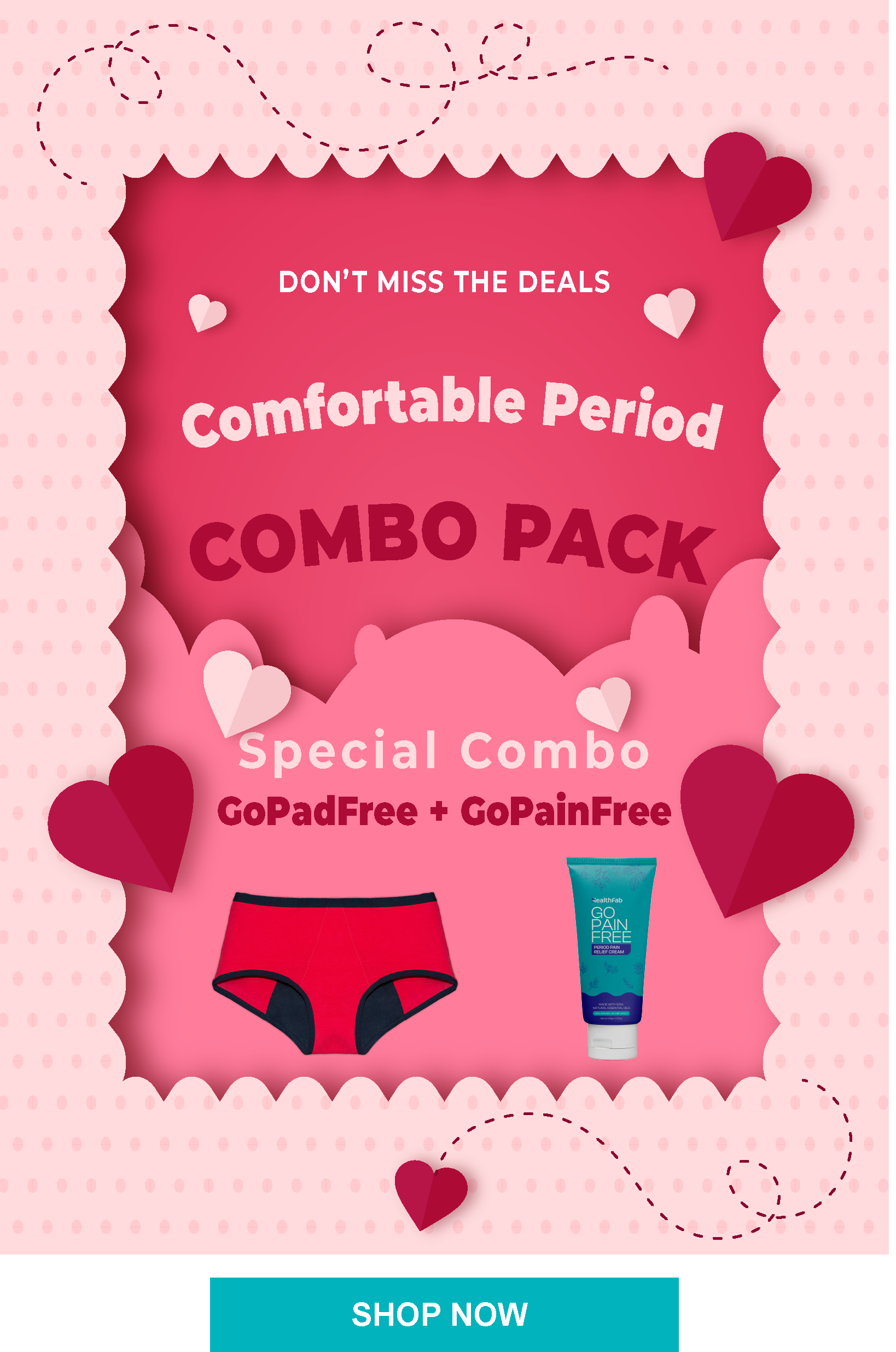 go pad free and go pain free comfort pack