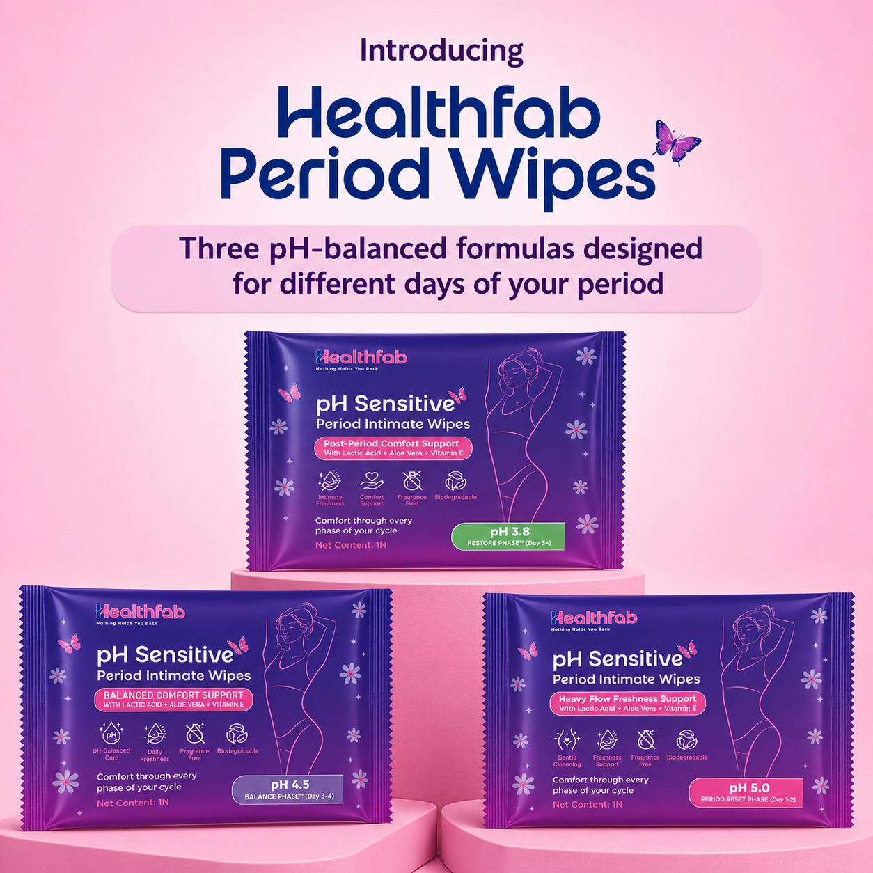 PH Sensitive Period Intimate Wipes