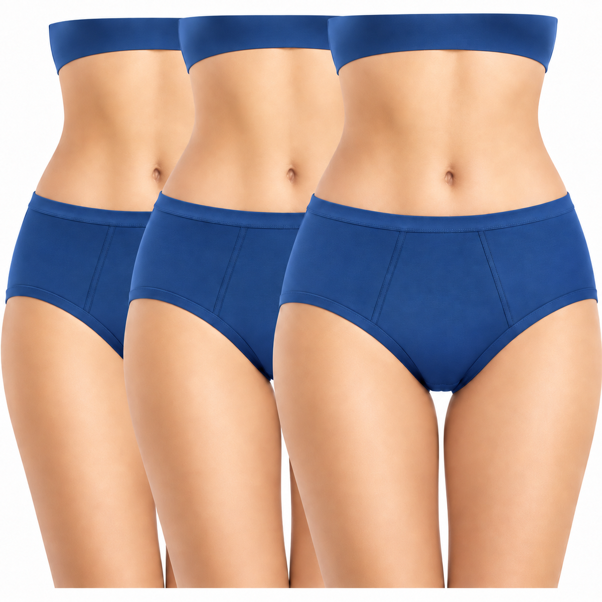 Healthfab® GoPadFree Heavy Leakproof Reusable Period Panty (Pack of 3)
