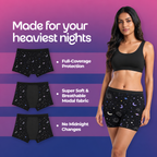 HealthFab® GoPadFree Sleep Shorts | Leakproof Period Sleepwear