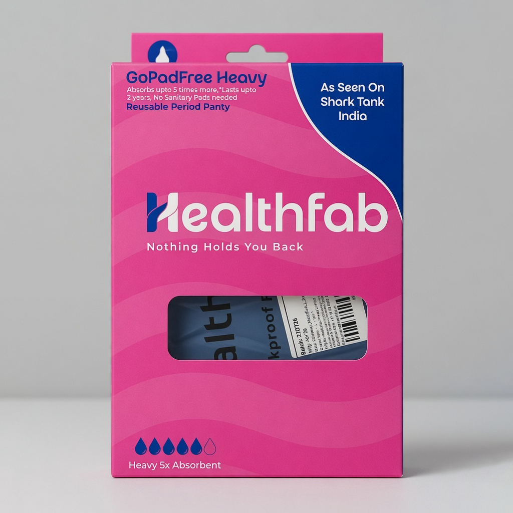 Healthfab® GoPadFree Heavy Leakproof Reusable Period Panty