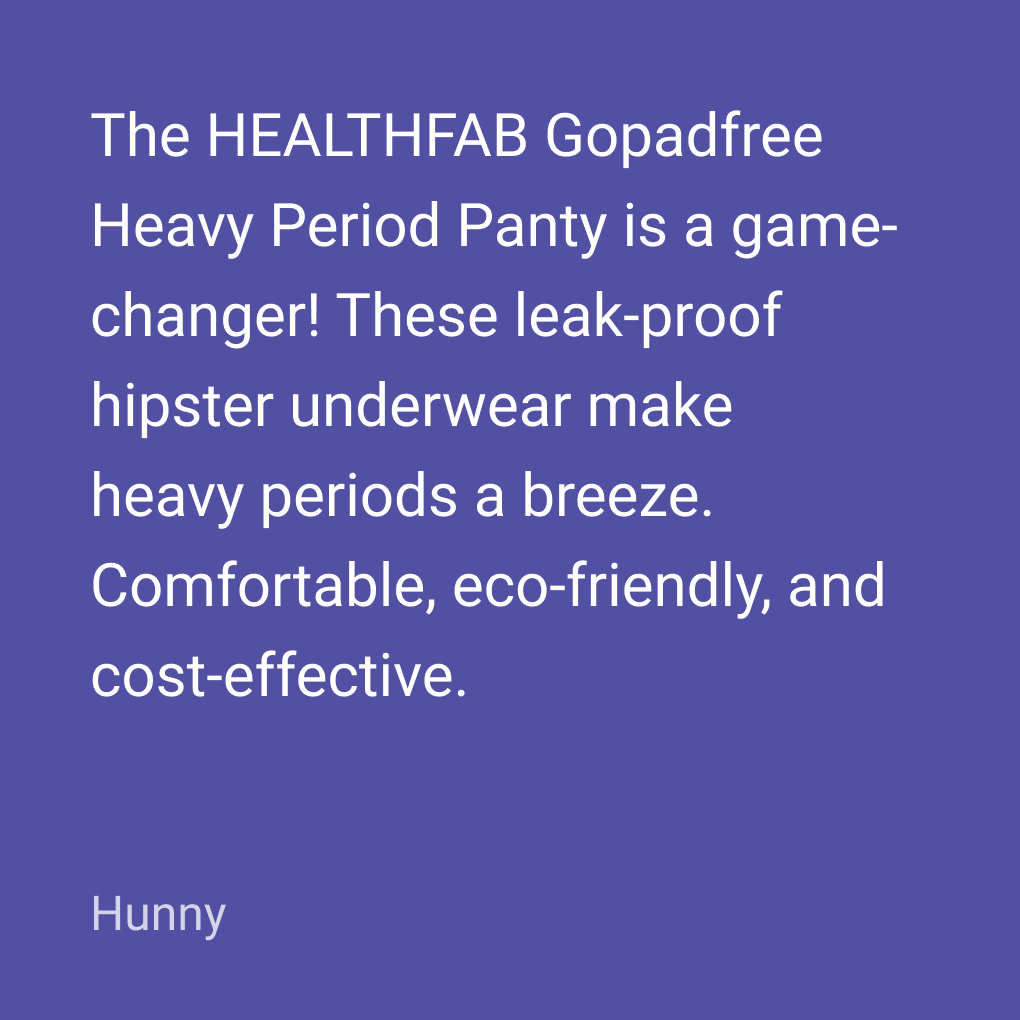 Healthfab The Fabulous You Black Gopadfree Heavy Reusable Leak Proof Period  Panty Usable For 2 Years Without Sanitary Pads - 4Xl
