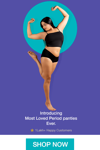 Introducing india's most loved period panty over with more than 1 lakh happy customers.