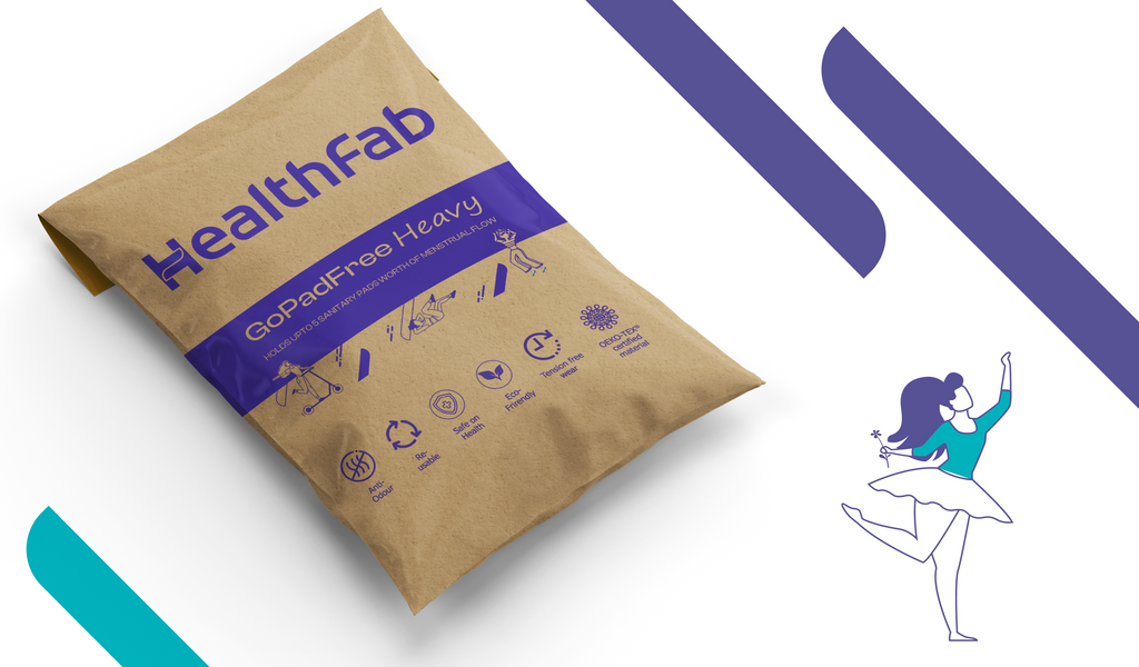 healthfab go pad free period panty packaging