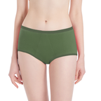 Model wearing wild green color GoPadFree Heavy front angle